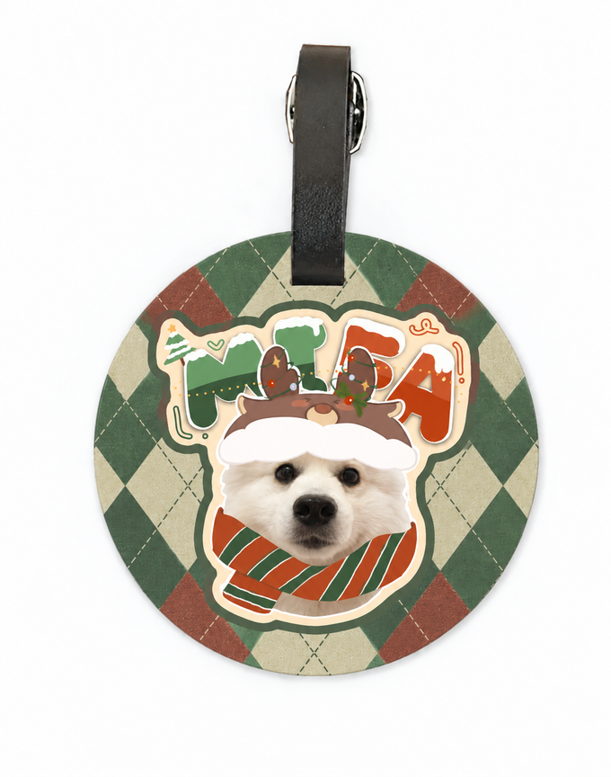 Pawjourney Custom Pet Photo Luggage Tag – Personalized Dog & Cat Travel Tag