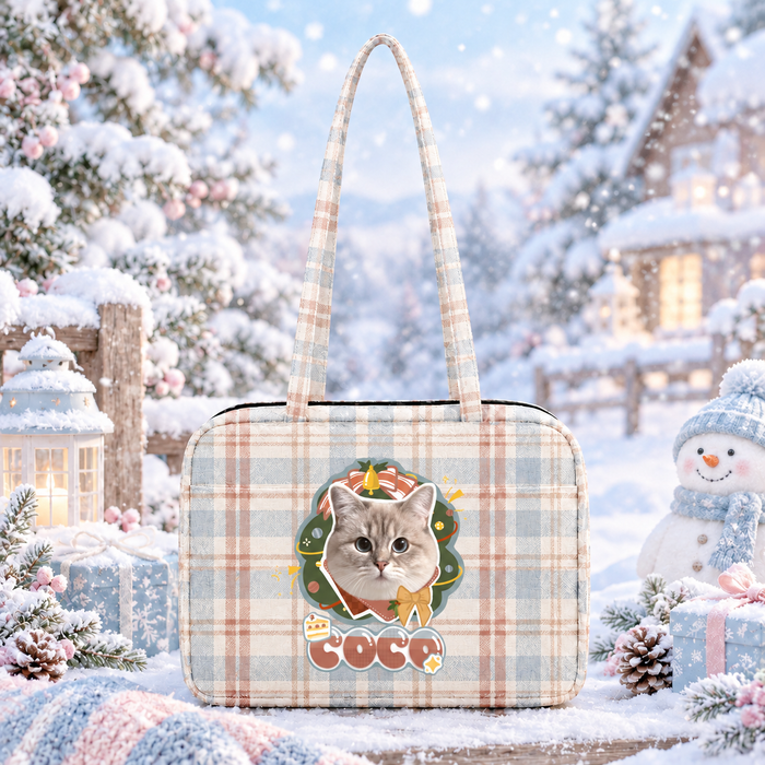 Custom Pet Photo Pillow Shoulder Tote Bag