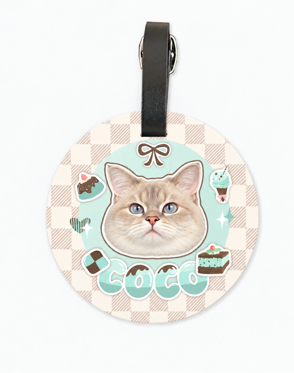 Pawjourney Custom Pet Photo Luggage Tag – Personalized Dog & Cat Travel Tag