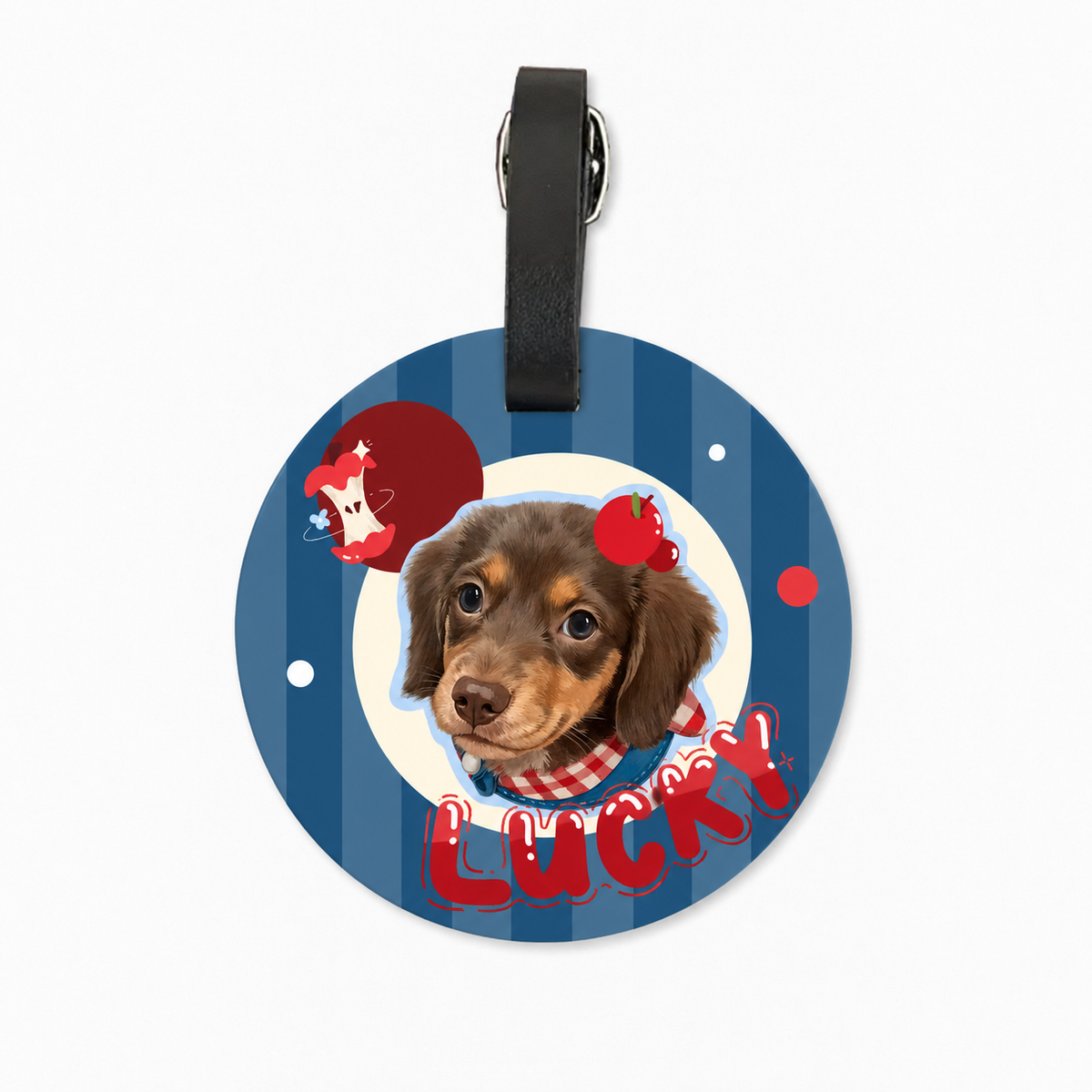 Pawjourney Custom Pet Photo Luggage Tag – Personalized Dog & Cat Travel Tag