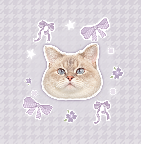 Artist-designed pet bag template