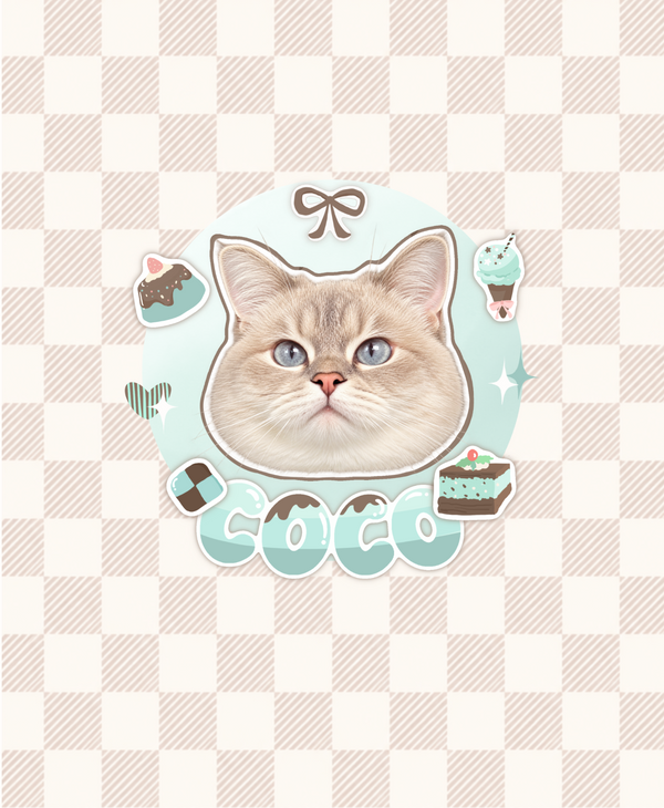 Artist-designed pet bag template