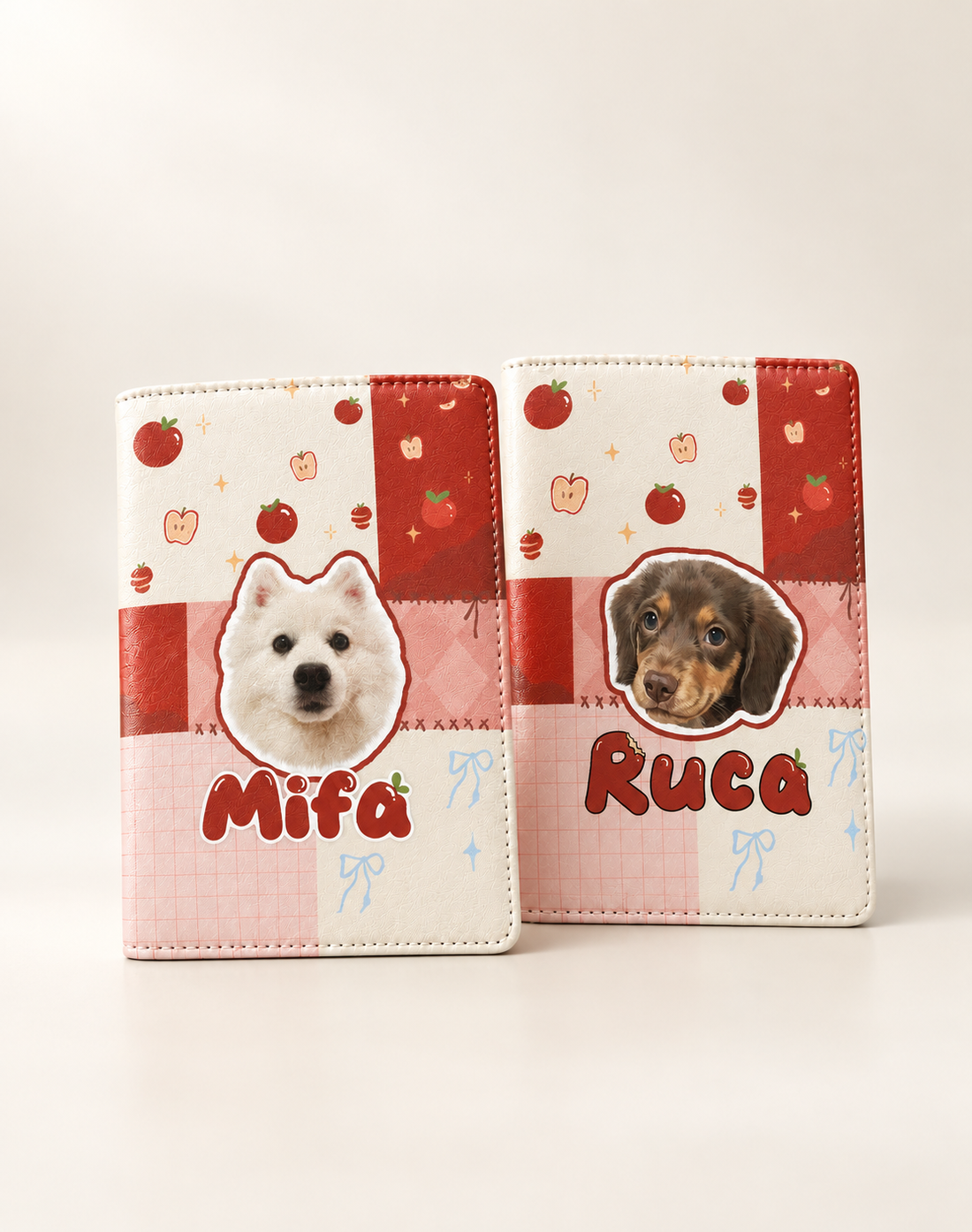 Custom pet photo passport holder