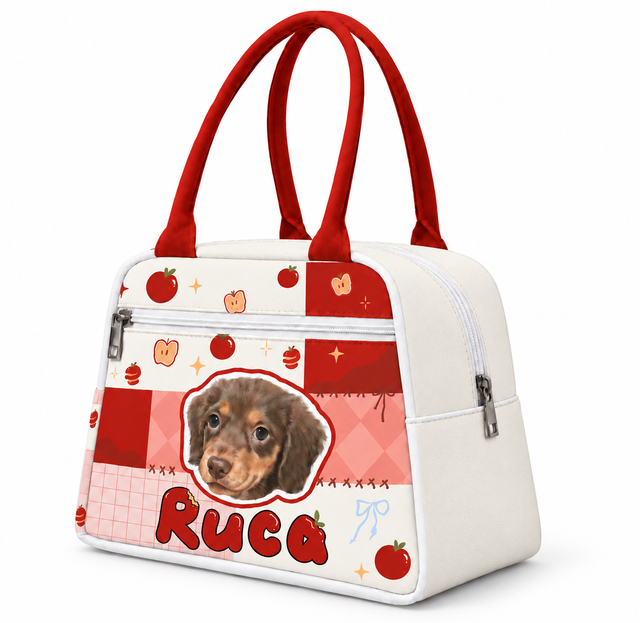 Insulated Lunch Bag with Zippered Pocket