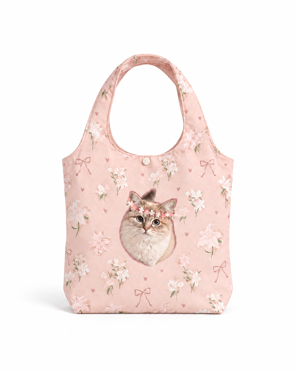Custom pet floral tote