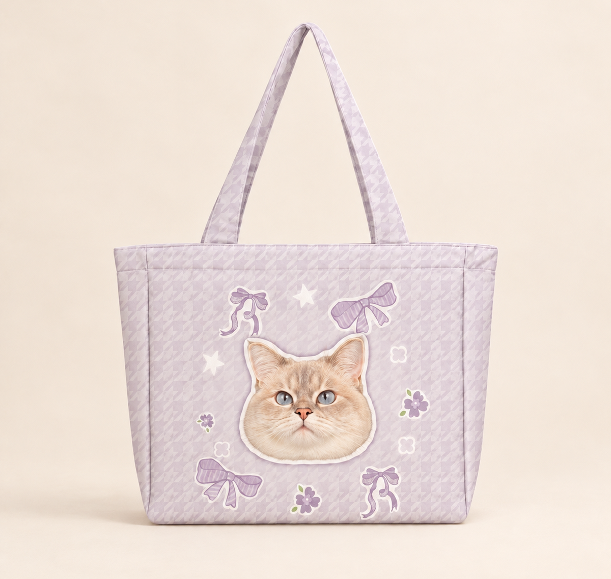 Large Capacity Shoulder Custom Pet Photo Tote Bag